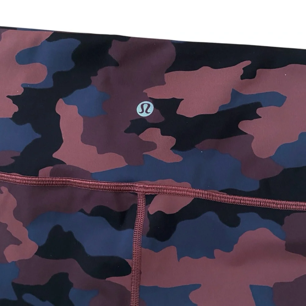 Lululemon Wunder Under High-Rise Luxtreme  Camo Smoky Red Night Sea Multi Sz 20